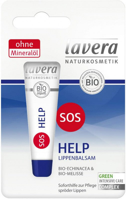 Balsam de buze bio cu echinaceea si roinita SOS Help, 8ml Lavera