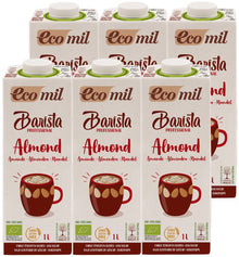 Barista, bautura bio vegetala de migdale, pentru cafea, 1L Ecomil x 6 buc