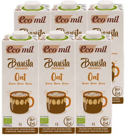 Barista, bautura bio vegetala de ovăz, pentru cafea, 1L Ecomil x 6 buc