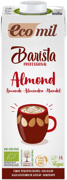 Barista, bautura bio vegetala de migdale, pentru cafea, 1L Ecomil