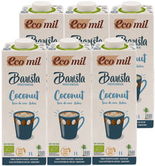 Barista, bautura vegetala bio de cocos, pentru cafea, 1L Ecomil x 6 buc