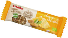 Baton bio cu ananas si migdale, 60g Vitana