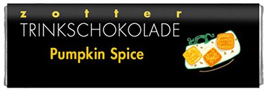 Baton bio de ciocolata calda pumpking spice, 22g Zotter