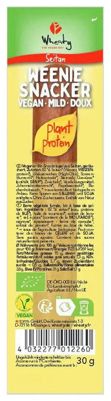 Baton bio din seitan afumat, 30g Wheaty