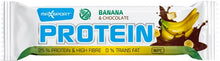 Baton proteic cu banane si ciocolata, 50g Max Sport