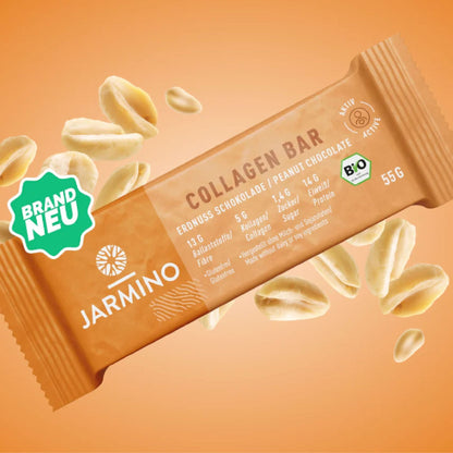 Baton proteic cu colagen si arahide, 55g, Jarmino