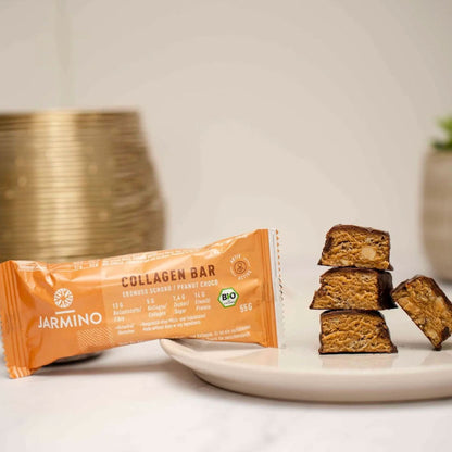 Baton proteic cu colagen si arahide, 55g, Jarmino