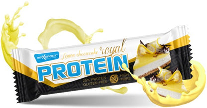 Baton proteic in invelis alb cu aroma de lamaie, 60g Max Sport