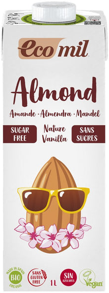 Bautura bio de migdale natur cu vanilie, 1000ml Ecomil