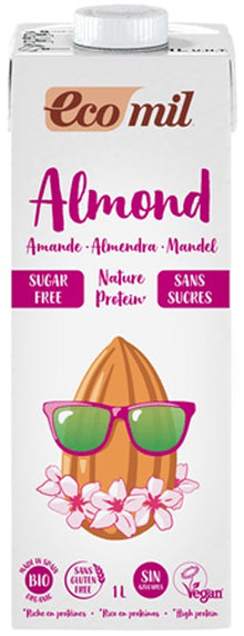 Bautura bio de migdale natur protein, fara zahar, 1000ml Ecomil