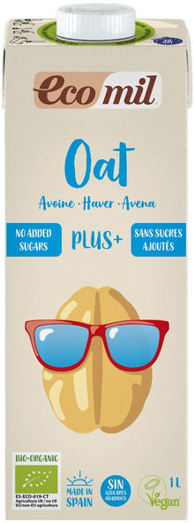 Bautura bio de ovaz plus, fara zahar, 1L Ecomil