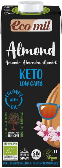 Bautura bio vegetala de migdale natur Keto, 1L Ecomil