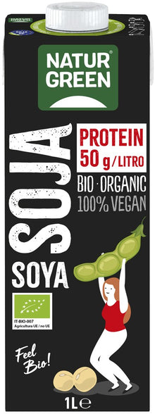 Bautura bio vegetala de soia, Protein, 1L Natur Green