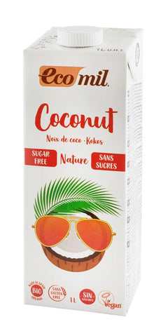 Bautura vegetala bio de cocos, fara zahar, 1000ml Ecomil