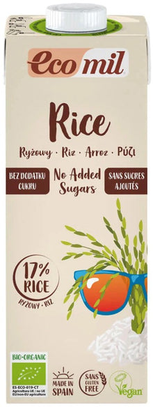 Bautura vegetala bio de orez, fara zahar, 1L Ecomil