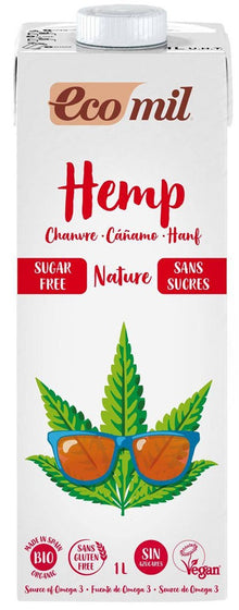 Bautura vegetala bio din canepa natur, 1000ml Ecomil