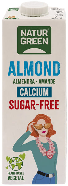 Bautura vegetala de migdale cu calciu, fara zahar, 1000ml Natur Green