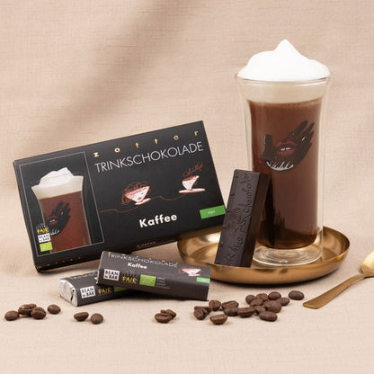 Bio + fair baton de ciocolata calda Caffee, 22g Zotter