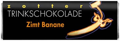 Bio + fair baton de ciocolata calda cu scortisoara și banane, 22g Zotter