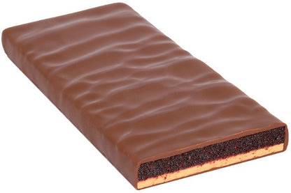 Bio + fair ciocolata cu lapte umpluta cu Crema de marzipan, fructe de padure si migdale, 70g Zotter