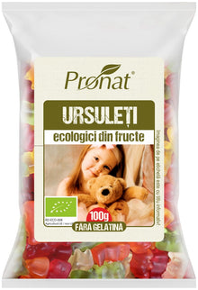 Bio ursuleti din fructe, 100g Pronat