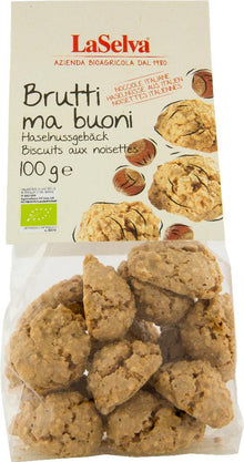 Biscuiti bio cu alune de padure, 100g LaSelva