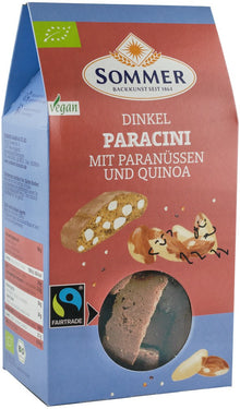 Biscuiti bio Paracini cu nuci braziliene si quinoa, 150g Sommer