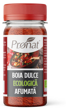 Boia de ardei dulce bio, afumata, 60g Pronat