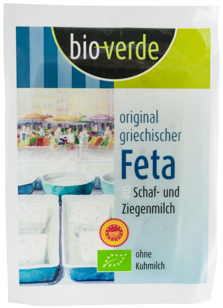 Branza feta bio din lapte de oaie si lapte de capra, 180g Bio verde