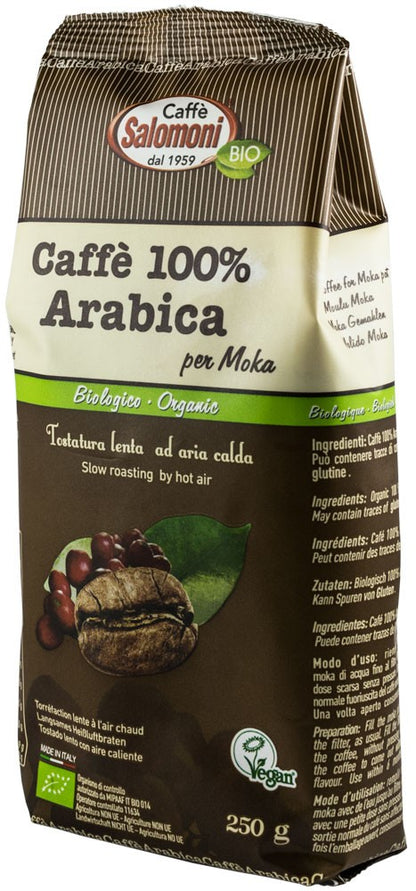 Cafea bio 100% Arabica, 250g Salomoni Cafe