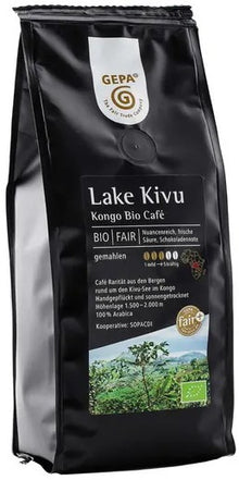 Cafea bio macinata Lake Kivu, 250g Gepa