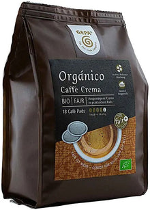 Cafea bio Organico Caffe crema, 18 paduri a 7g, 126g Gepa