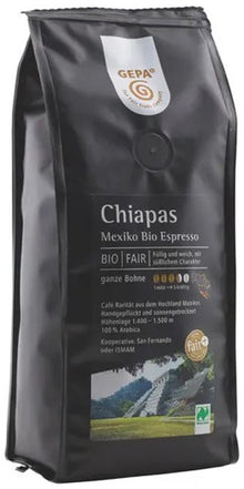 Cafea bio si fairtrade boabe Chiapas Mexico Espresso, 250g Gepa