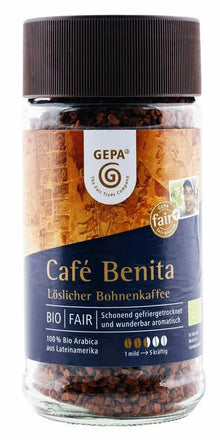 Cafea solubila Benita bio si fairtrade, 100g Gepa
