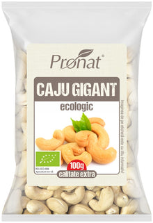 Caju intreg, natur, bio, 100g Pronat