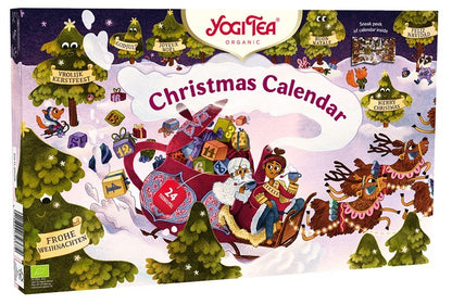 Calendar de Craciun cu 24 plicuri de ceai bio, Yogi Tea