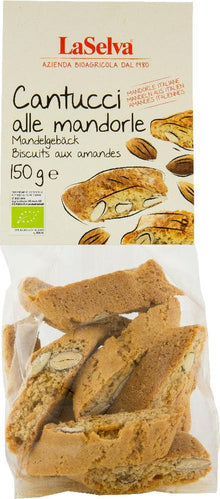 Cantucci bio crocant cu migdale, 150g LaSelva