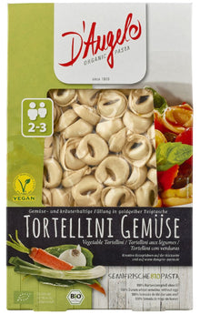 Cappelletti bio cu legume, 250g D'angelo Pasta