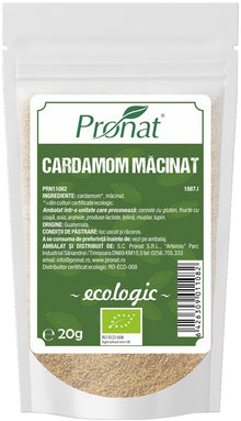 Cardamom bio macinat, 20g Pronat