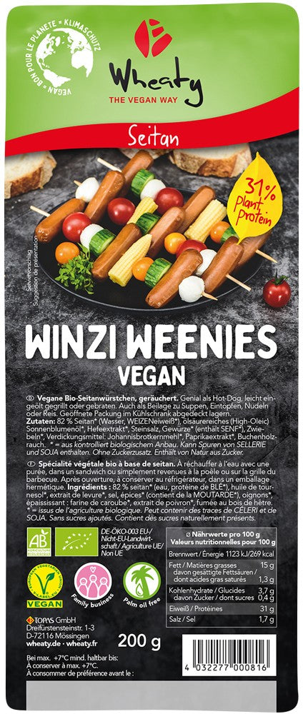 Carnaciori mini bio vegani, 200g Wheaty