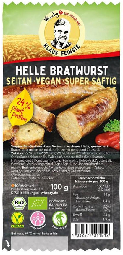 Carnaciori usori bio vegani din seitan, 100g Wheaty