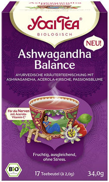 Ceai bio Ashwagandha Balance 17 pliculețe a 2,0, 34,0g Yogi Tea