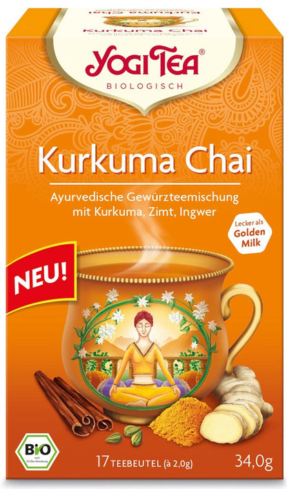 Ceai bio cu Turmeric (curcuma), 17 pliculete 34g Yogi Tea
