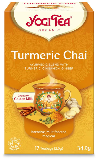 Ceai bio cu Turmeric (curcuma), 17 pliculete 34g Yogi Tea