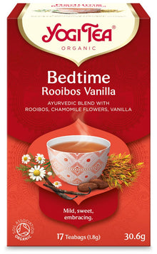 Ceai bio de Seara cu rooibos si vanilie, 17 pliculete 30.6g Yogi Tea