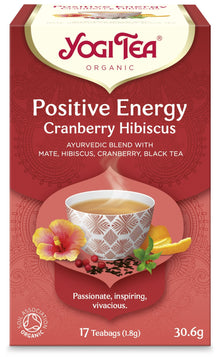 Ceai bio Energie Pozitiva Merisor si Hibiscus, 17 pliculete 30.6g Yogi Tea