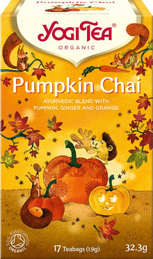 Ceai bio Gusturile Toamnei - Pumpkin Chai, 17 pliculete 32.3g Yogi Tea
