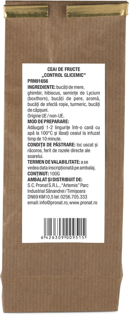 Ceai de fructe Control glicemic 100g Pronat