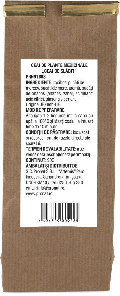 Ceai de plante medicinale ceai de slabit 90g Pronat
