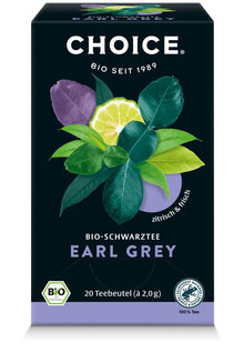 Ceai negru bio Earl Grey, 20 pliculete a 2.0g / 40.0g Choice®